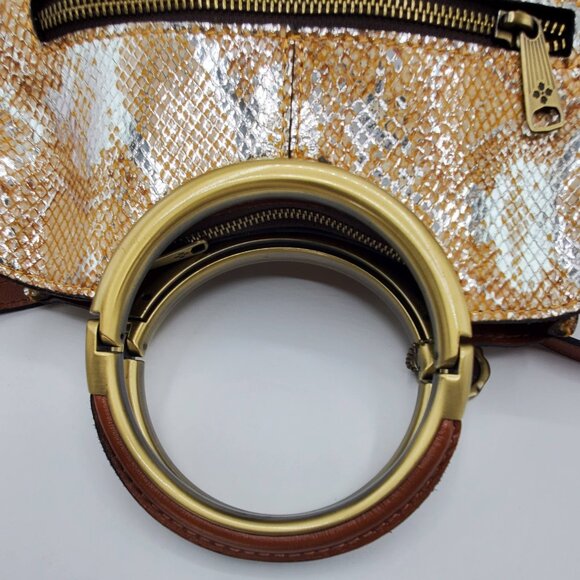 Women's Aria Shopper Metallic Spring Python - Picture 8 of 15